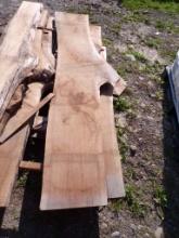 (3) Live Edge Planks, 80'' x Assorted x 2''