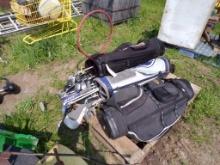 (2) Sets of Golf Clubs with Bags, Childrens Clubs with Bag, Xtra Golf Bag a