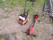Powermate Cultivator - 8'' Tines, 43cc Engine, Has Compression, Black and D