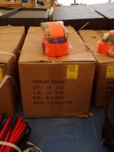 New (10) ZYM 2'' x 27' Ratchet Tie Down Straps (10 x Bid Price)