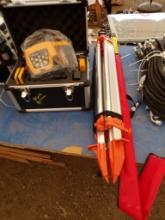 New SKLP Auto Leveling Rotary Laser in Case with Tri-Pod and Grade Stick