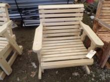 Unfinished Amish Style Rocking Chair, 28'' Seat