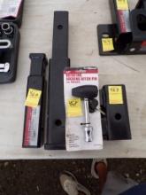 New Haul Master 1/2'' Rotating Lockig Hitch Pin, Dual Hitch Extender & 2''