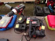 Black Max 24V Drill with (1) Battery and Charger,  Skil Corded Jigsaw, Warr