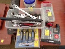 Group Of Assorted Hand Tools, Sockets, Ratchets, Nut Driver Set, Husky 25 P