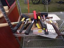 Group Of Assorted Hammers, Claw, Sledge, 4 lbs. Stubby Handle, Ball Peen, C