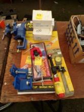 Central Forge Mini Vise, Right Angle Clamps, Moveable Anchor Hooks, Chain C
