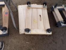 (2) Haulmaster 1000 Lb. Solid Deck Movers Dollys 24'' x 16''  (2 X BID PRIC
