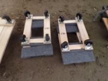 (4) Haulmaster 1000 Lb. Movers Dollys 18'' x 12'' (4 X BID PRCE)