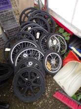 Group Of New Wheel Chair & Cart Wheels