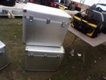 (2) Aluminum Storage Boxes  24 1/2'' x 18 1/2'' x 20'' ( 2 X BID PRICE)