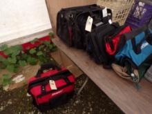 (5) Assorted Cloth Tool Bags & (2) Collapsible Cloth Tool/Storage Tote