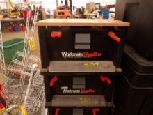 (2) Black & Decker Workmate Portable Projector Center Shop Boxes
