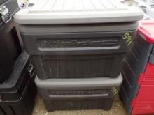 (2) Rubbermaid Action Packer Storage Tote ( 2 X BID PRICE)