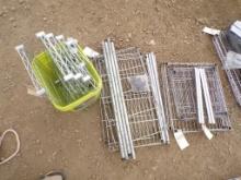 Group of Adjustable Wire Shelf Units - (2) 13'' x 13'', (2) 16'' x 18'', (3