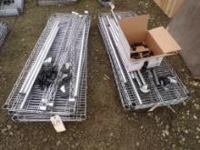 (2) 4-Tier Adjustable Wire Shelf Units, 48'' x 18'' x 72'', 48'' x 18'' x 3