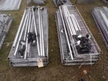 (2) Adjustable Wire Shelf Units -(1) 6-Tier, 48'' x 18'' x 54'' w/Casters,