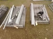 (2) Adjustable Wire Shelf Units - (1) 3-Tier 36'' x 24'' x 42'', (1) 4-Tier
