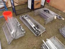 Group of Chrome Assorted Wire Shelves - 2-Tier Adjustale Wire Shelf Unit 48