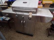 Char-Broil Stainless Commercial Infrared 3 Burner Grill with Side Burner, N
