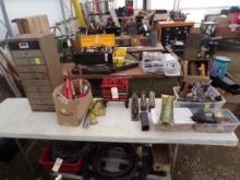 Group of Misc Items - Winch Controller, Clamps, Chain Saw Chain, Hand Plane