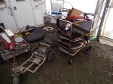 3 Wheel Electric Scooter, MISSING PARTS, NOT RUNNING, Shopping Cart and Rol