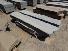(4) Sawn Top & Bottom Natural Face 6'' Steps (2) 14'' x 78'' x 6'' (1) 12''