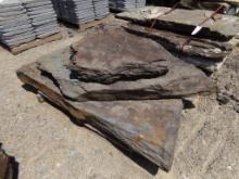 (3) Lg Fossiled Field Stone Steps, 5'' - 8'' x Asst Lg Sizes - Sold by the
