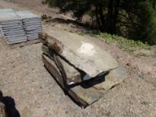 (3) Lg Fossiled Field Stone Steps, 5'' - 8'' x Asst Lg Sizes - Sold by the