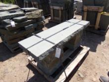 Fancy Rock Faced Bench Snapped Seat 18'' x 60'' x 3'', Super Nice