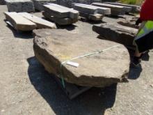 Large Fossiled Landscape Boulder, 6' x 4' x 14''