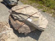 (2) Large Fossiled Landscape Boulders, 6' x 4' x 10'' Sold by the Pallet