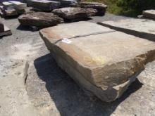 (2) Large Quarry Slab Decorative Stones (1) 40'' x 60'' x 9'' (1) 40'' x 48