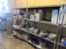 (2) Heavy Duty 4 Tier Storage Shelves, 48'' x 24'' x 6' Tall, Poly Shelves,