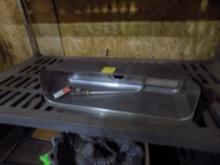 Rail Mount 20'' x 5'' Rinse/Drain Sink with Small Faucet