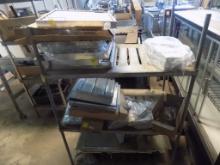Large Qty. of Misc. Filters and Hood Vent Parts on 3 Tier Shelf, PARTS ONLY