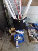 Group of Plumbing Fixtures and Pipe - PVC Pipe and Pex Tubing