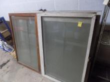(8) Assorted Wood Framed Windows, AT LEAST 1 IS CRACKED, Rest Look in Good