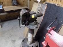 4 1/2'' Vise Mounted on Home Made Pedestal (Back Room)