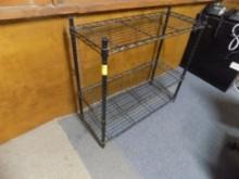 Black 3 Tier Wire Shelf, 36'' Long x 14'' Wide x 33 1/2'' Tall (Upstairs Of