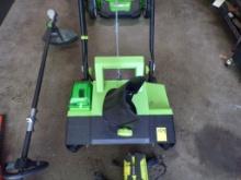 Earthwise 40 V 18'' Snow Blower, (1) Battery, NO CHARGER (Garage)