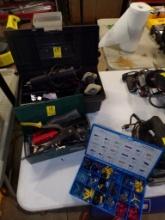 Group of Electrical Items - Connector Ends, Wire, Fuses, Switches, Milwauke