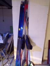 (2) Pair Of Cross Country Skis & Poles (Basement)