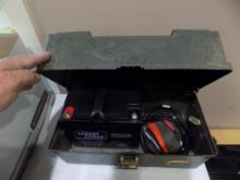 12V 35 Amp Hr. Field Rechargable Battery in a Tackle Box with Leads