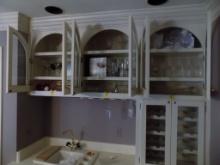 Glassware Contents in Both Wall Cabinets - Wine Glasses, Mugs, Mixed Drink