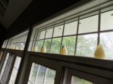 (12) ''Pear'' Candles on Windowsill (Sun Room)