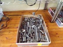 Box with Large Qty. of Sockets and Ratchets, Mostly Craftsman