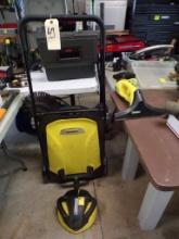 Karcher Walk Behind Floor Sweeper, MISSING (1) FRONT ROUND BRISTLE PAD, Kar