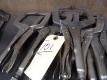 (7) C-Clamp Vise Grips