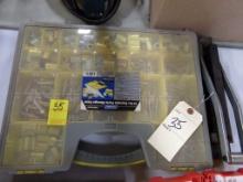 Case with Large Assortment of Air Hose Repair Ends and Crimp Tool